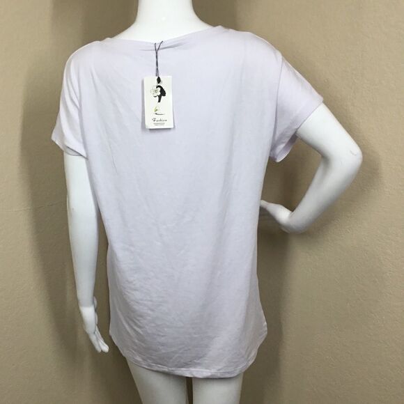 Classic Fashion Hi-Low V Neck Tee C2 - Picture 2 of 5